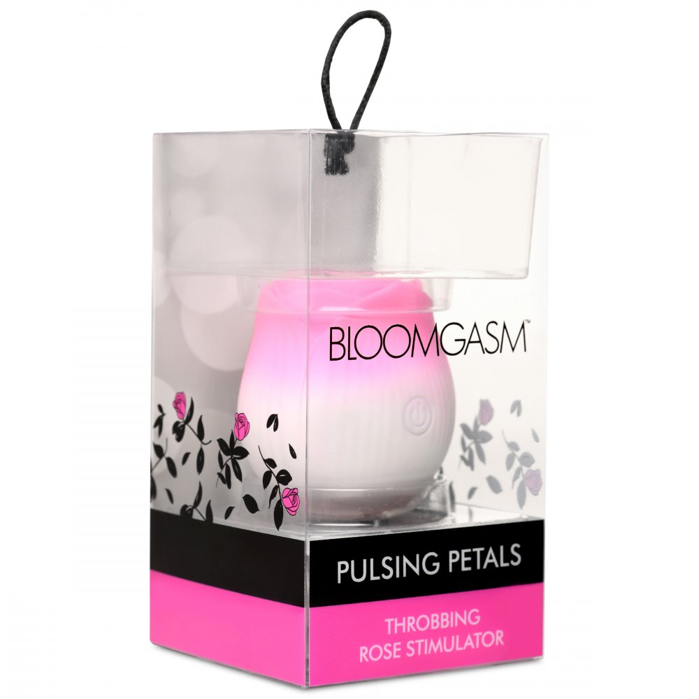 Pulsating Petals Throbbing Rose Clit Stimulator